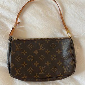 Louis Vuitton brown monogram pochette